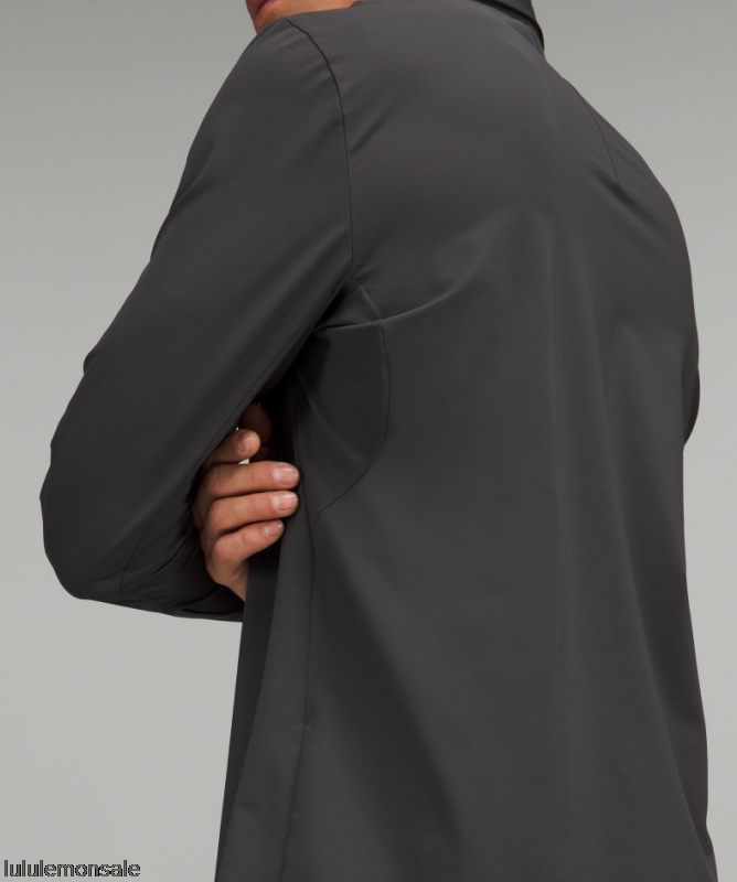 Lululemon Verkauf DELULU619 | Lululemon Deutschland Graphitgrau Luxtreme Langarmshirt Nur Online